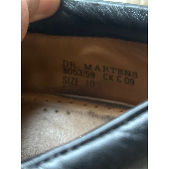 VTG Dr. Martens 8053 Brown Leather Oxfords Dress Shoes England US Mens 11 UK 10 - Picture 12 of 14